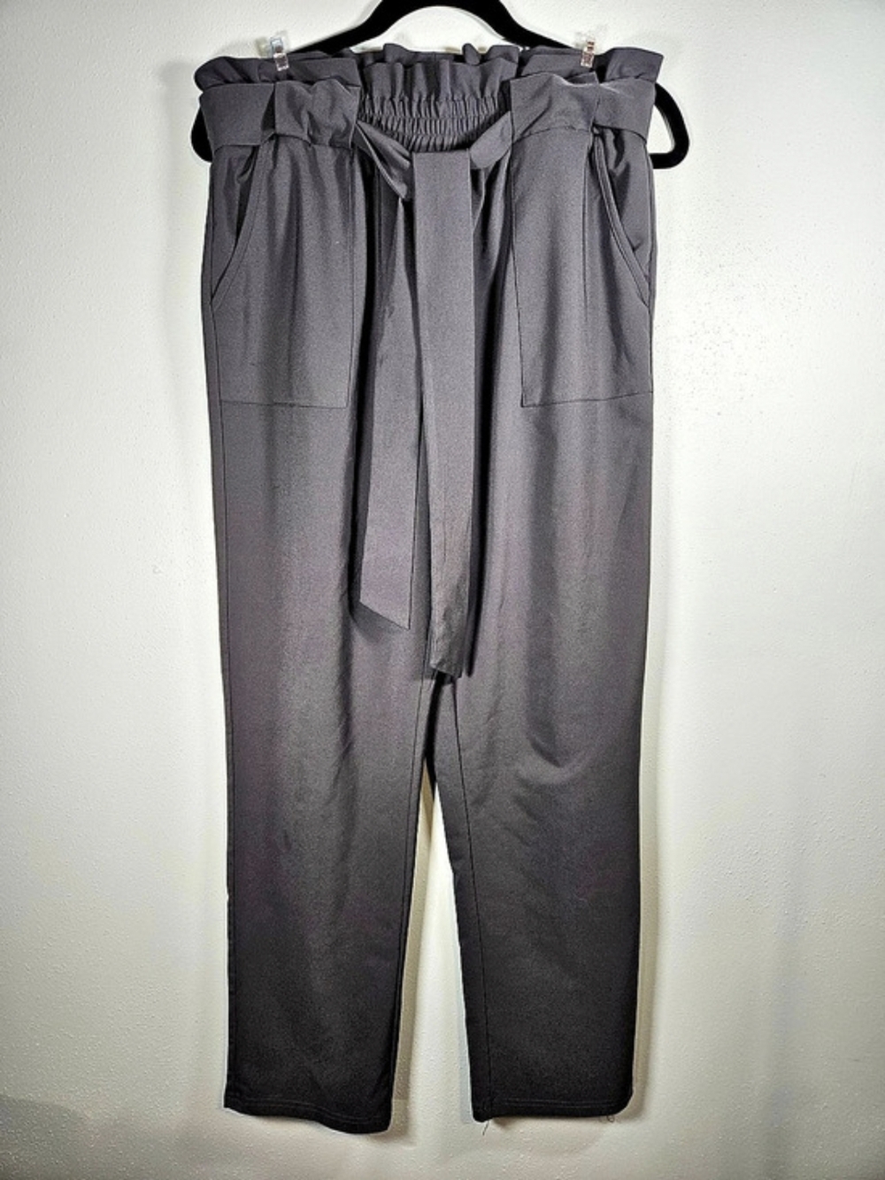 Grace Karin Paperbag Waist Trousers with Bow Belt